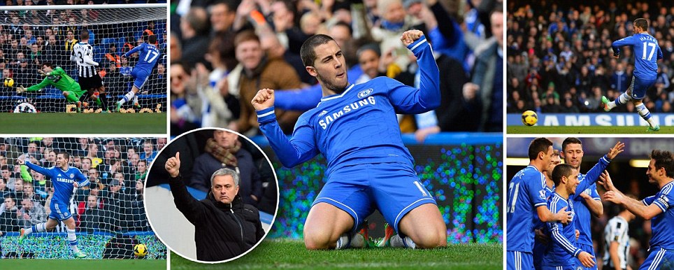 Hazard Cetak Hat-trick Antar Chelsea ke Puncak Klasemen